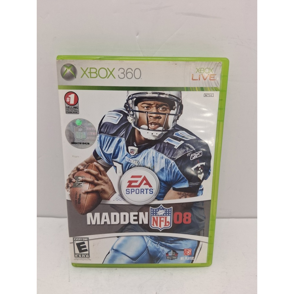 Madden NFL 08 Xbox 360 EA Sports Football Game Vince Young Cover Complete